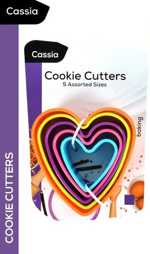 Cookie Cutters Hearts 5 Sizes/ Pack